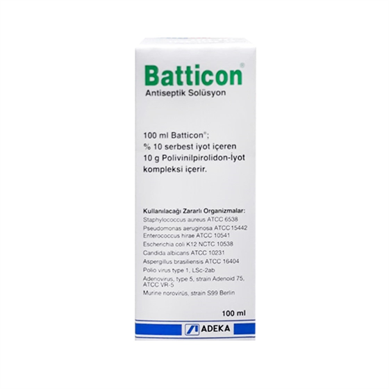 Cilt Temizleme ÜrünleriBatticonBatticon Antiseptik Solüsyon 100 ml