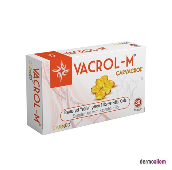Takviye Edici GıdalarCarmedCarmed Vacrol-M 500 mg 30 Softgel - Carvacrol İçeren Takviye Edici Gıda