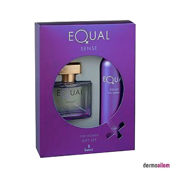 Kadın ParfümEqualEqual EDT Sense Parfüm 75 ml + Sense Body Mist 150 ml Kadınlar İçin