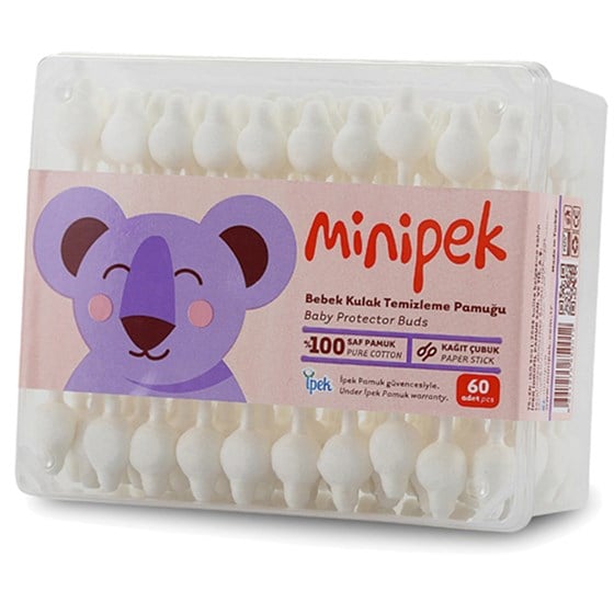 Temizleme ÜrünleriİpekKulak Çubuğu Minipek Bebek 60 lı