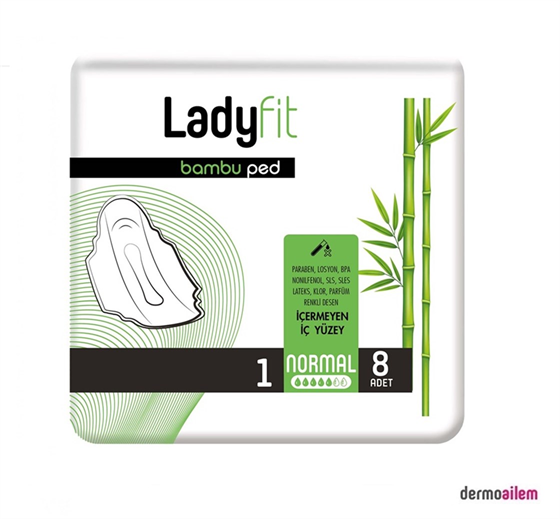 Hijyenik Kadın ÜrünleriLadyFitLadyfit Bambu Ped Standart Normal 8 Ped