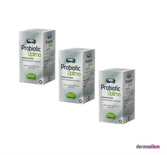 ProbiyotiklerNBLNBL Probiotic Optima 30 Çiğneme Tableti 3'lü