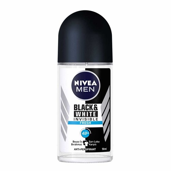 Erkek DeodorantNiveaNivea Deo Roll-On Erkek Deodorant İnvisible Black White Fresh 50 ml