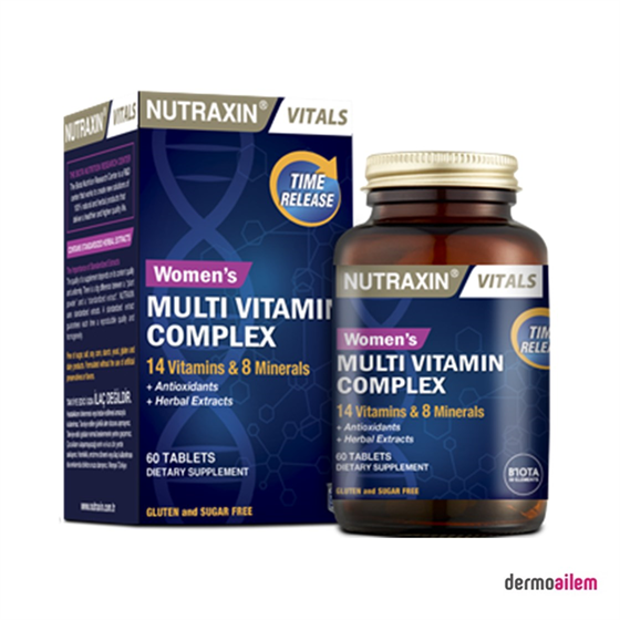 MultivitaminlerNutraxinNutraxin Multivitamin Kadın 60 Tablet