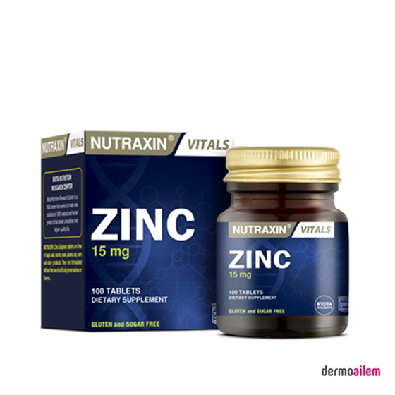 MultivitaminlerNutraxinNutraxin Zinc 15 Mg 100 Tablet