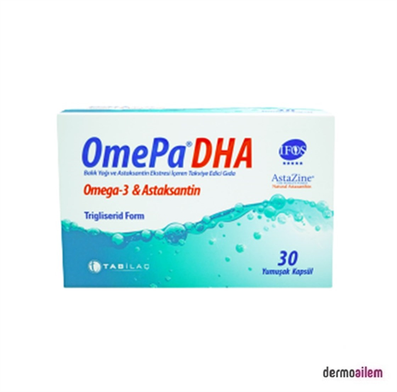 Omega 3 & Balık YağlarıTab İlaçOmepa DHA 30 Yumuşak Kapsül