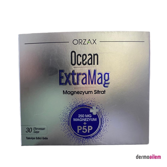 Takviye Edici GıdalarOrzaxOrzax Ocean Extramag Magnezyum Sitrat 250 mg 30 Saşe