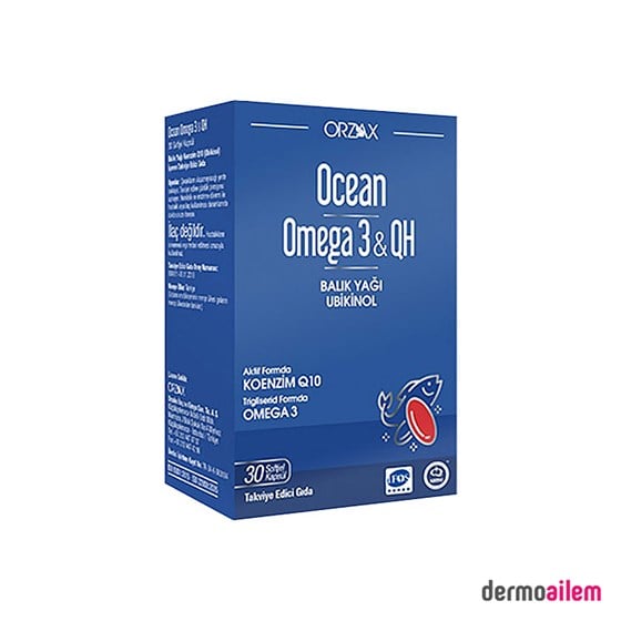 Omega 3 & Balık YağlarıOrzaxOrzax Ocean Omega 3 QH 30 Soft Kapsül