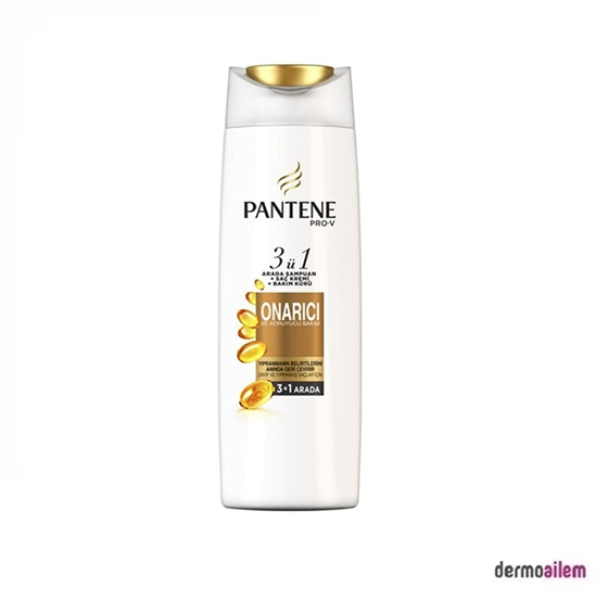 ŞampuanlarPantenePantene 3'ü 1 Arada Şampuan ve Saç Bakım Kremi Onarıcı ve Koruyucu Bakım 470 ml