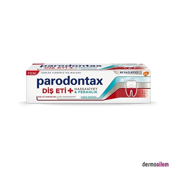 Diş MacunlarıParodontaxParodontax Diş Eti + Hassasiyet & Ferahlık + Beyazlatıcı Diş Macunu 75 ml
