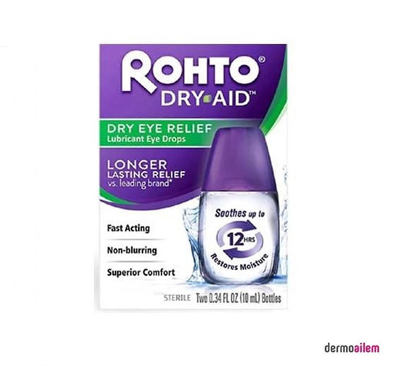 Göz SağlığıJasoPharmaRohto Dry-Aid Eye Drops Kayganlaştırıcı Göz Damlası 10 ml