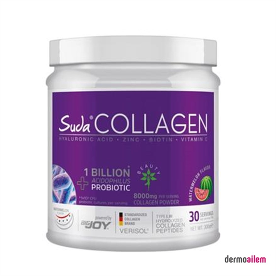 Kolajen ( Collagen )Suda CollagenSuda Collagen Probiotic Karpuz Aromalı 300 gr