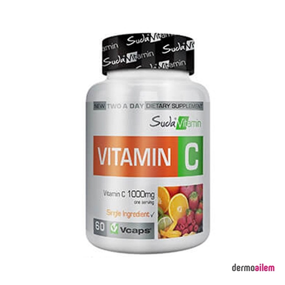 Takviye Edici GıdalarSuda VitaminSuda Vitamin C 1000 mg 60 Kapsül