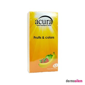 PrezervatiflerAcuraAcura Fruits & Colors Prezervatif 12Li