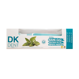 Diş MacunlarıDermokilDermokil DK Dent Naneli Diş Macunu 75 ml + Diş Fırçası Hediye
