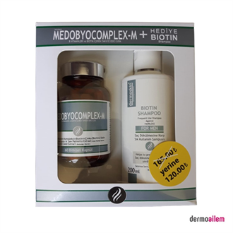 Saç DökülmesiDermoskinDermoskin Medobiocomplex Erkek 60 Kapsül Biotin Şampuan Hediyeli