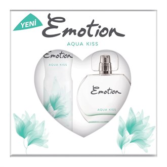 Kadın ParfümEmotionEmotion Aqua Kiss Parfüm 50 ml + Emotion Aqua Kiss Deodorant 150 ml