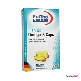 Omega 3 & Balık YağlarıEurho VitalEurho Vital Omega-3 30 Kapsül Balık Yağı