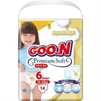 Bebek BezleriGoonGoon Pants Külot Bebek Bezi Premium Soft 6 Beden Ekonomik Paket 14 Adet