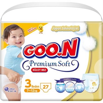 Bebek BezleriGoonGoon Pants Külot Bebek Bezi Premium Soft 3 Beden Ekonomik Paket 29 Adet