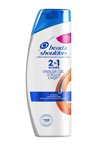 ŞampuanlarHead & SouldersHead & Shoulders 2 si 1 Arada Şampuan Erkeklere Özel Saç Dökümelerine Karşı 400 Ml