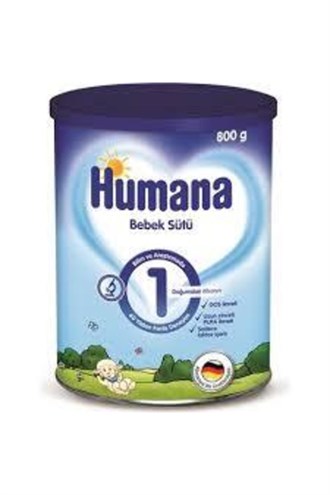 MamalarHumanaHumana 1 Metal Kutulu Bebek Sütü  800 gr