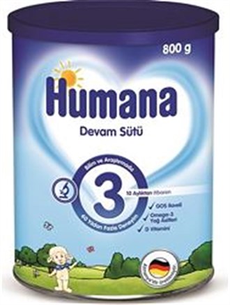 MamalarHumanaHumana 3 Metal Kutulu Devam Sütü 800 gr