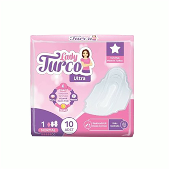 Hijyenik Kadın ÜrünleriLady TurcoLady Turco Kadın Pedi Ultra 10'lu