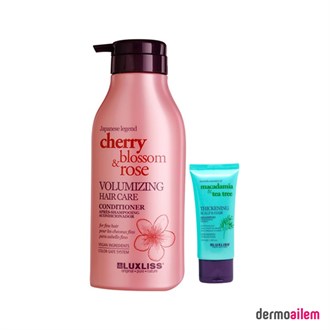 Saç KremleriLuxliss ProfessionalLuxliss Cherry Blossom Rose Volumizing Hair Care Conditioner 500 ml +40 Ml Hediye