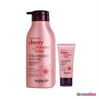 ŞampuanlarLuxliss ProfessionalLuxliss Cherry Blossom Rose Volumizing Hair Care Shampoo 500 ml +50 Ml Hediye