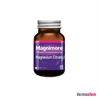 Takviye Edici GıdalarTab İlaçMagnimore Magnezyum Sitrat 60 Kapsül
