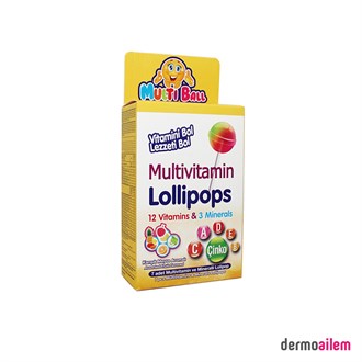 MultivitaminlerMulti BallMultiball Multivitamin Lollipops 7 Adet