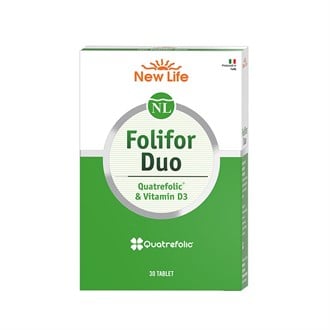 Takviye Edici GıdalarNewlifeNew Life Folifor Duo Vitamin D3 & Quatrefolic - 30 Tablet