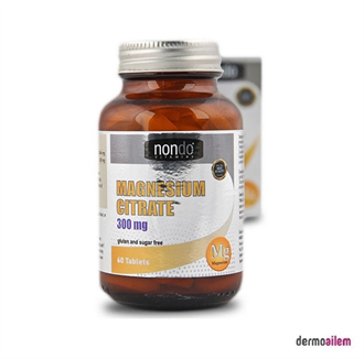 Takviye Edici GıdalarNondoNondo Magnezyum Sitrat 300 mg 60 Tablet
