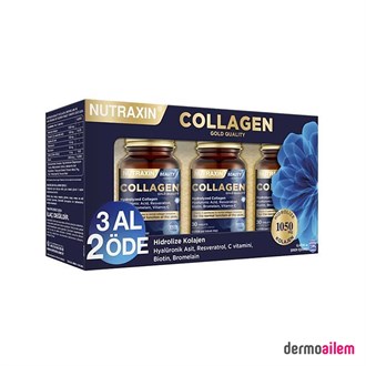 Kolajen ( Collagen )NutraxinNutraxin Beauty Collagen Gold Quality 30 Tablet 3 Al 2 Öde