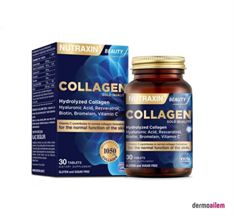 Kolajen ( Collagen )NutraxinNutraxin Beauty Collagen Gold Quality 30 Tablet