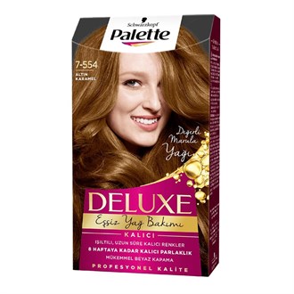 Saç BoyalarıPALETTEPalette Deluxe 7-554 Altın Karamel Saç Boyası