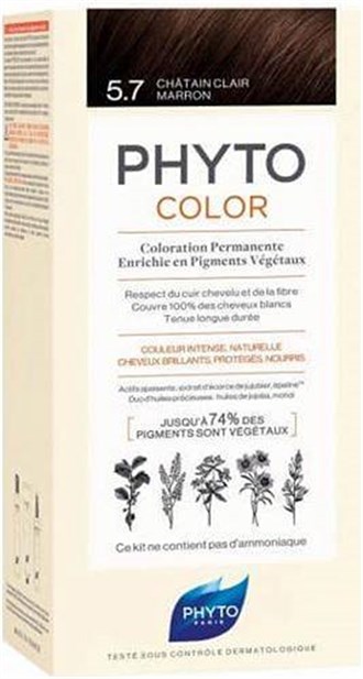 Saç BoyalarıPhytoPhyto Phytocolor Bitkisel Saç Boyası 5.7 Açık Kestane Bakır