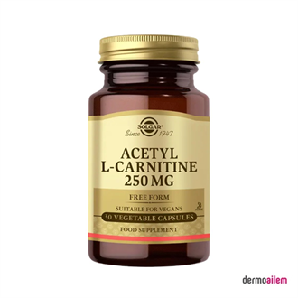 Takviye Edici GıdalarSolgarSolgar Acetyl L-Carnitine 250 mg 30 Kapsül