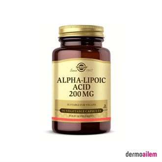 Takviye Edici GıdalarSolgarSolgar Alpha Lipoic Acid 200 mg 50 Kapsül