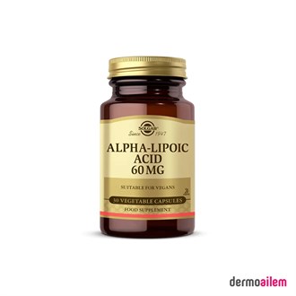Takviye Edici GıdalarSolgarSolgar Alpha Lipoic Acid 60 mg 30 Kapsül