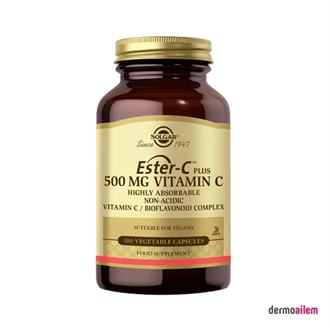 Takviye Edici GıdalarSolgarSolgar Ester-C Plus 500 mg 100 Kapsül