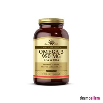 Omega 3 & Balık YağlarıSolgarSolgar Omega 3 950 mg 100 Softgel Kapsül