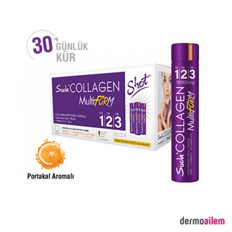 Kolajen ( Collagen )Suda VitaminSuda Collagen Multiform Portakal Aromalı 30 Shot 40 ml