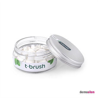 Diş MacunlarıT-BrushT-Brush Nane Aromalı Florürlü 90'lı Diş Macunu Tableti