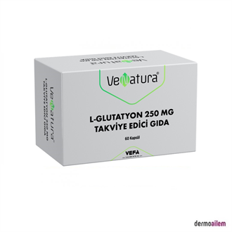 Takviye Edici GıdalarVeNaturaVeNatura L-Glutatyon 250 mg Takviye Edici Gıda 60 Yumuşak Kapsül