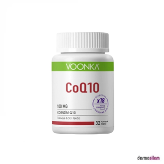 Takviye Edici GıdalarVoonkaVoonka CoQ10 100 mg 32 Kapsül Antioksidan