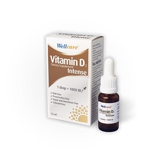 Takviye Edici GıdalarWellcareWellcare Vitamin D3 İntense 1000 IU Damla 12 ml