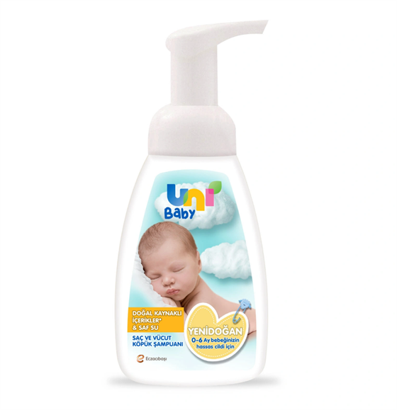 Şampuan & Duş JeliUni BabyUni Baby Yenidoğan Saç ve Vücut Şampuanı Köpük Form 200 ml