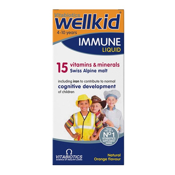 Takviye Edici GıdalarVitabioticsVitabiotics Wellkid Immune Liquid Sıvı Takviye 150 ml | 4-10 Yaş